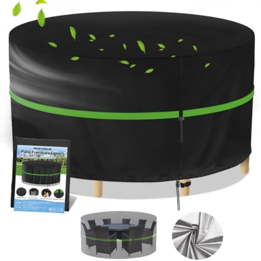 Outdoor Furniture Cover Waterproof - Okrągłe pokrowce na meble ogrodowe, 100%