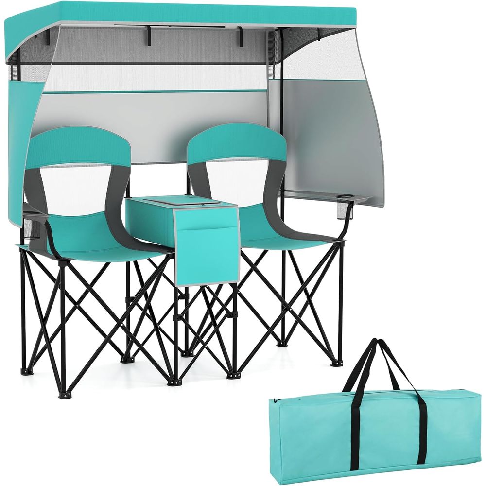 Outdoor Furniture Loveseat - Krzesło kempingowe, składane krzesło plażowe dla