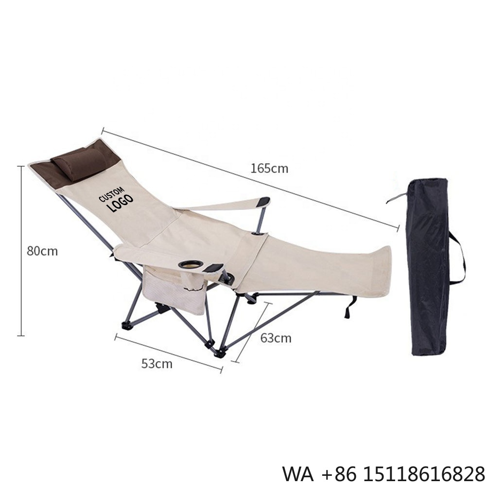 Outdoor Furniture Set - Przenośne składane krzesło rozkładane, lekkie, regulowane