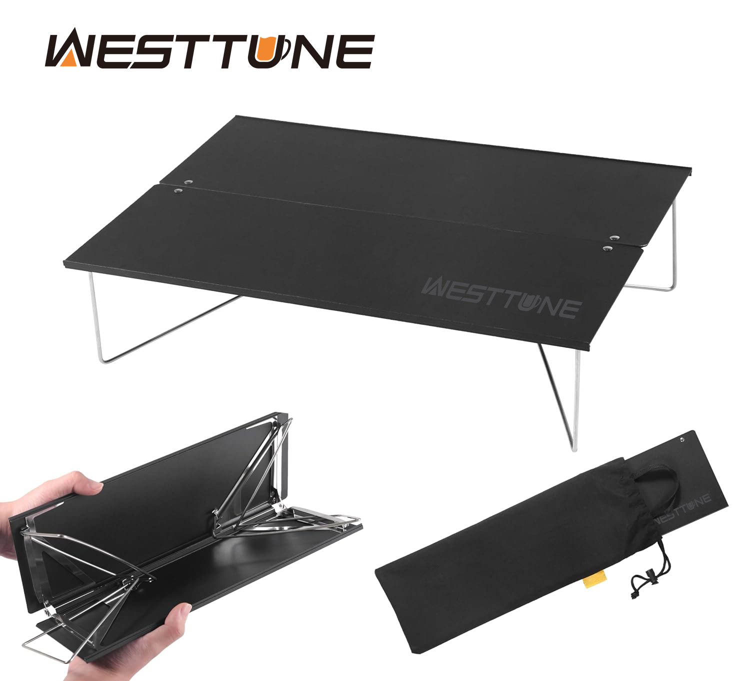 Outdoor Furniture Usa - WESTTUNE Kompaktowy mini stół kempingowy Przenośny