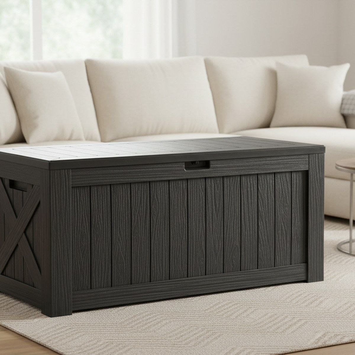 Outdoor Furniture Resin - Duży, wodoodporny pojemnik ogrodowy o pojemności