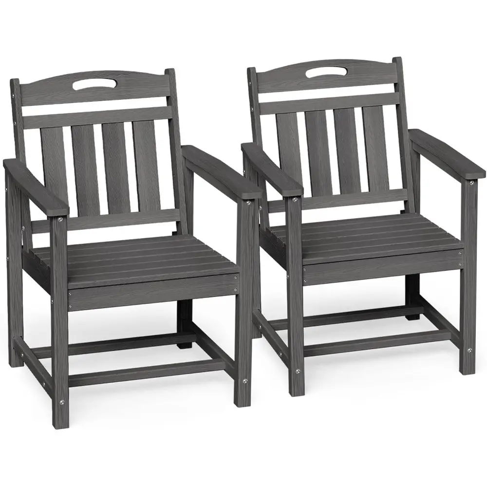 Outdoor Furniture Dining Set - Zestaw 2 krzeseł ogrodowych z HDPE