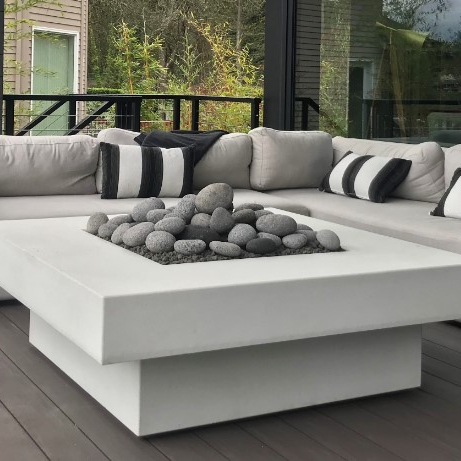 Outdoor Furniture Fire Pit - Zestaw mebli ogrodowych z sofą, stół