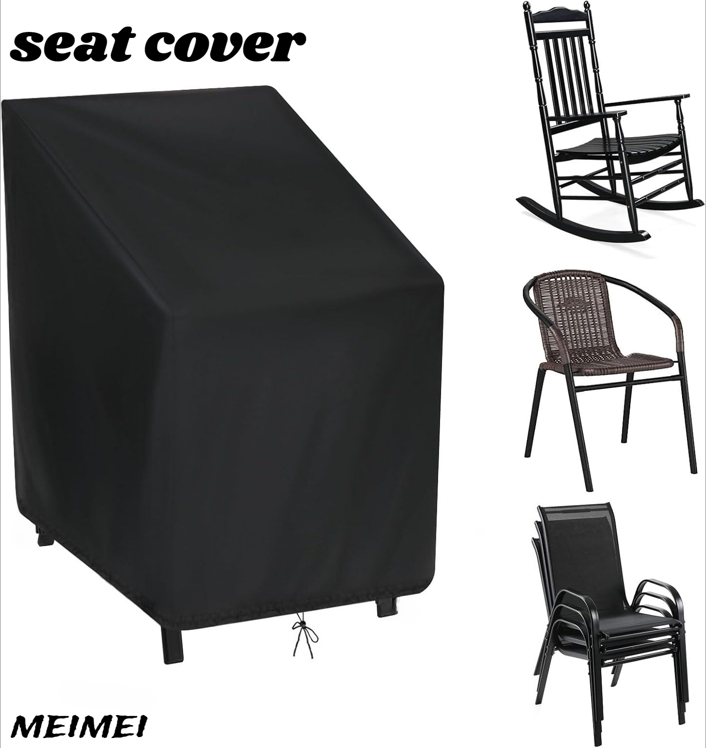 Outdoor Furniture Covers - Pokrowiec na krzesła, torba do przechowywania,