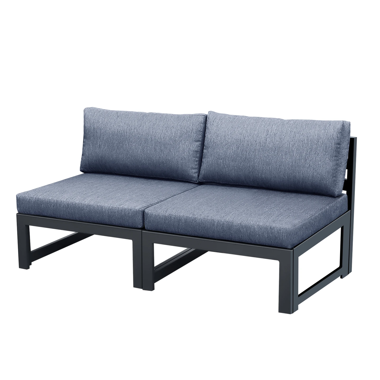 Outdoor Furniture Loveseat - Zestaw mebli ogrodowych: sofa modułowa bez