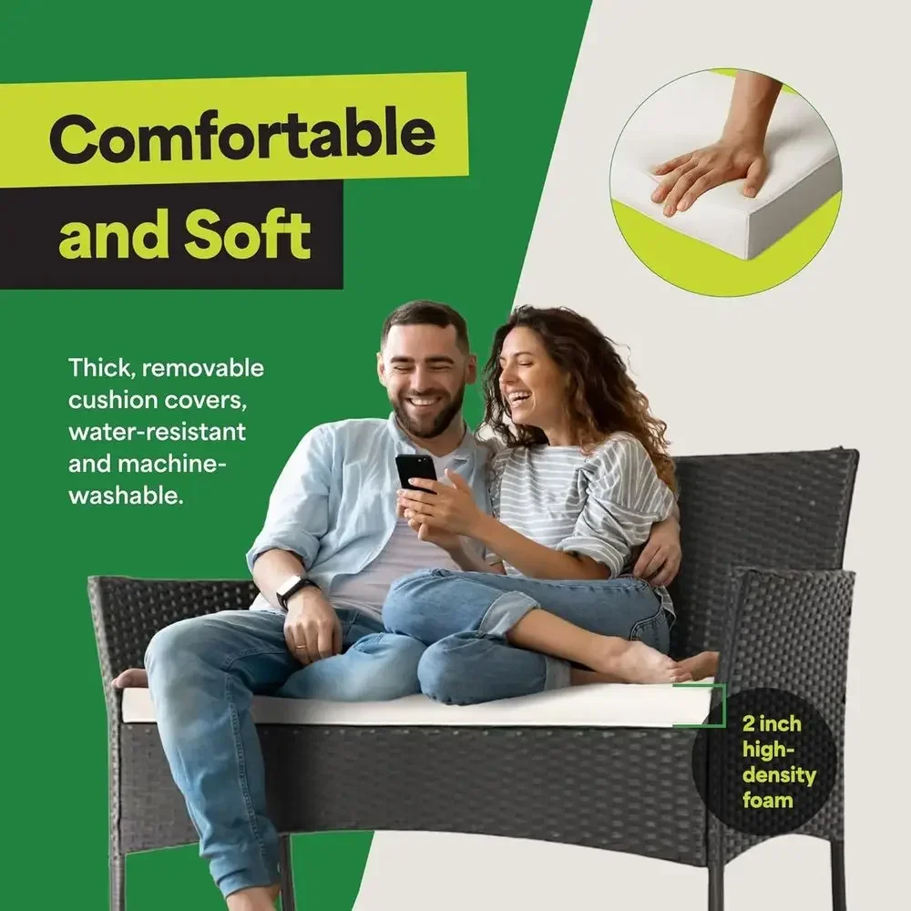 4-częściowy zestaw mebli ogrod – Outdoor Furniture Loveseat recenzja i cena
