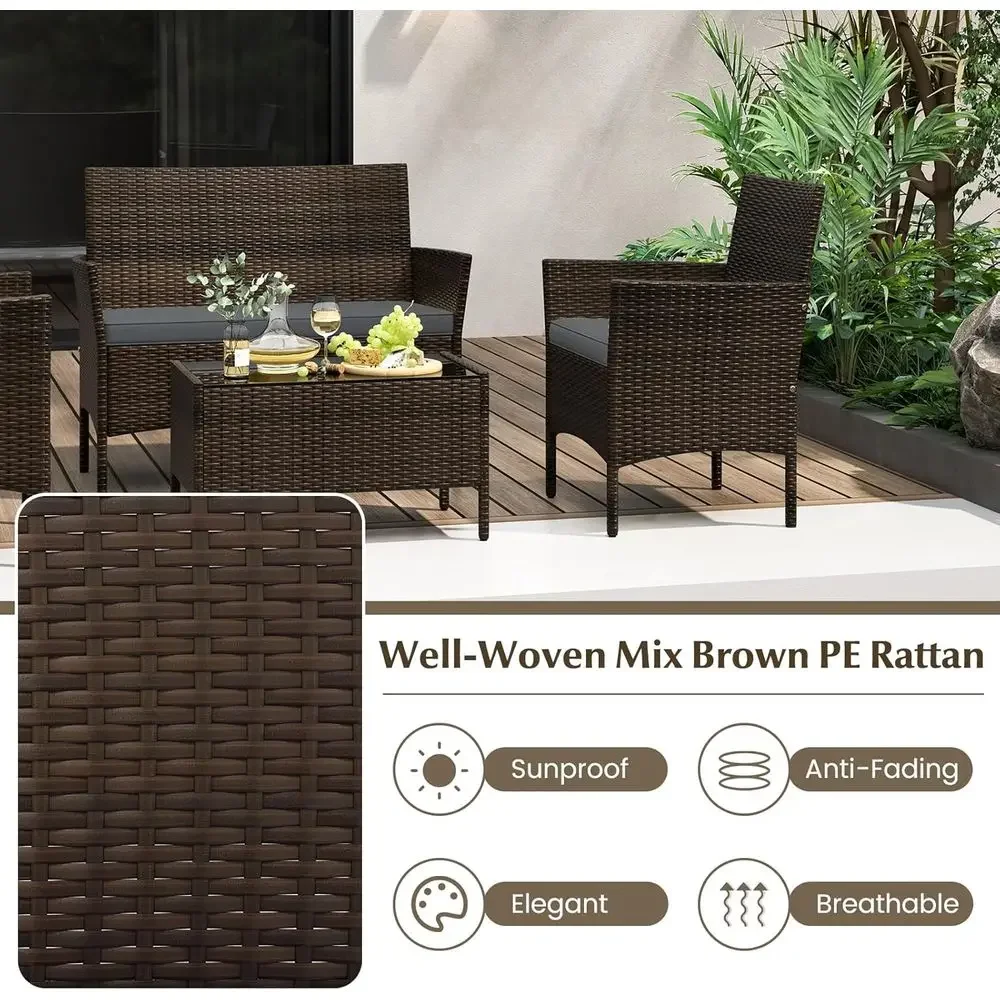 8-częściowy zestaw mebli ogrod – Outdoor Furniture Loveseat recenzja i cena