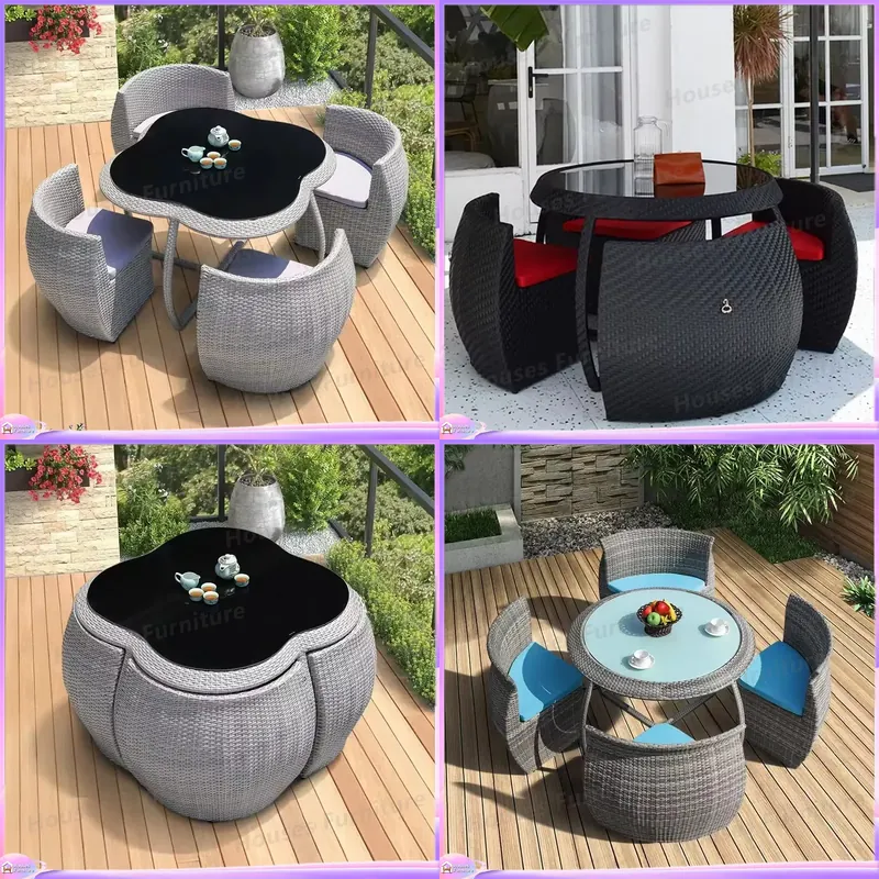 Zestaw mebli ogrodowych z ratt – Outdoor Furniture Dining Set recenzja i cena