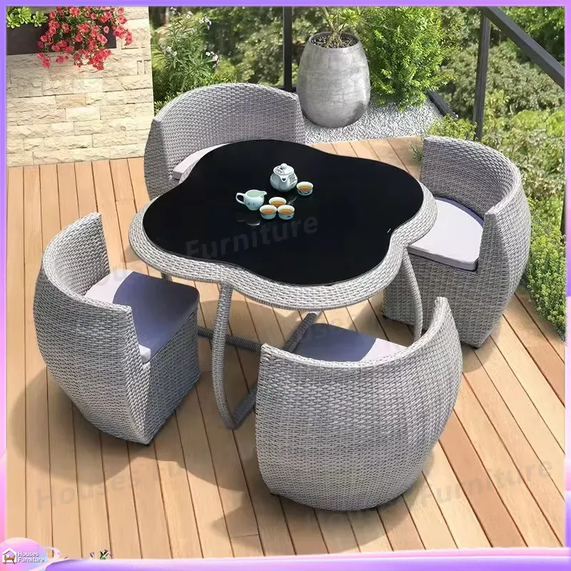 Zestaw mebli ogrodowych z ratt – Outdoor Furniture Dining Set recenzja i cena