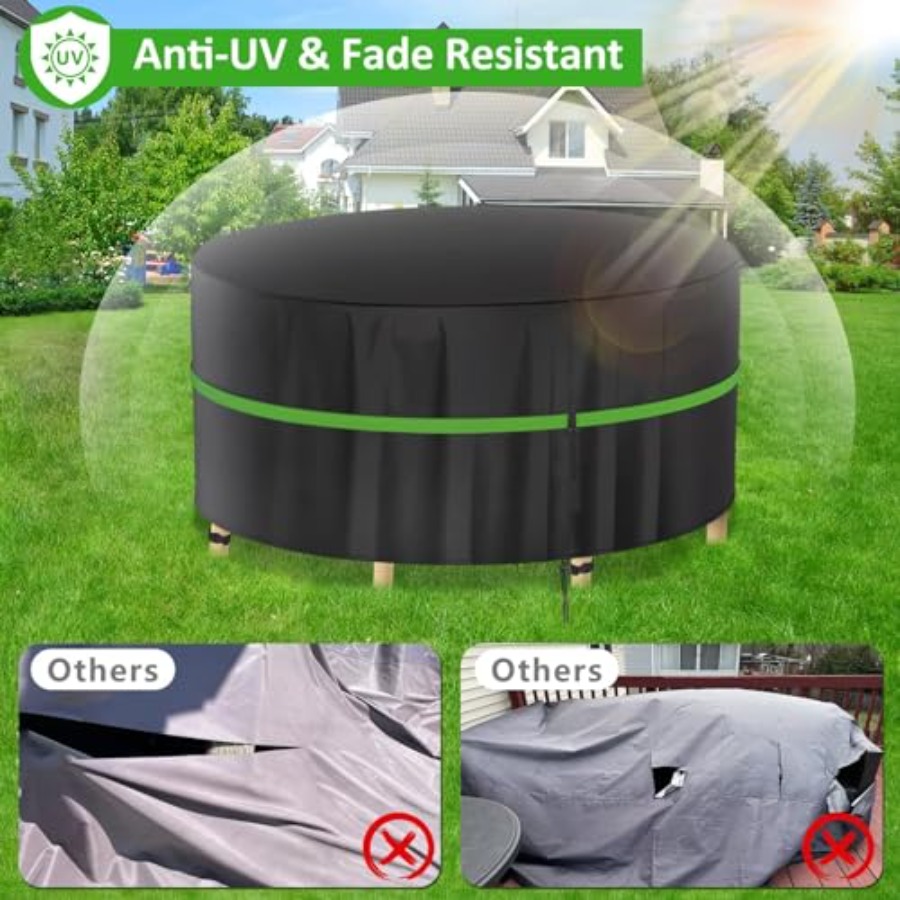 Okrągłe pokrowce na meble ogro – Outdoor Furniture Cover Waterproof recenzja i cena