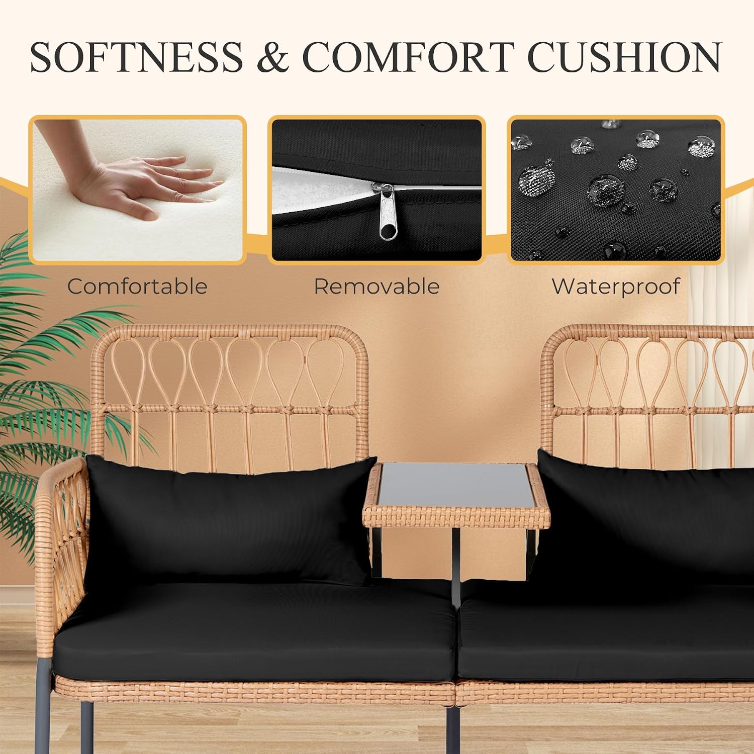 Rattanowy dwuosobowy mebel ogr – Outdoor Furniture Loveseat recenzja i cena