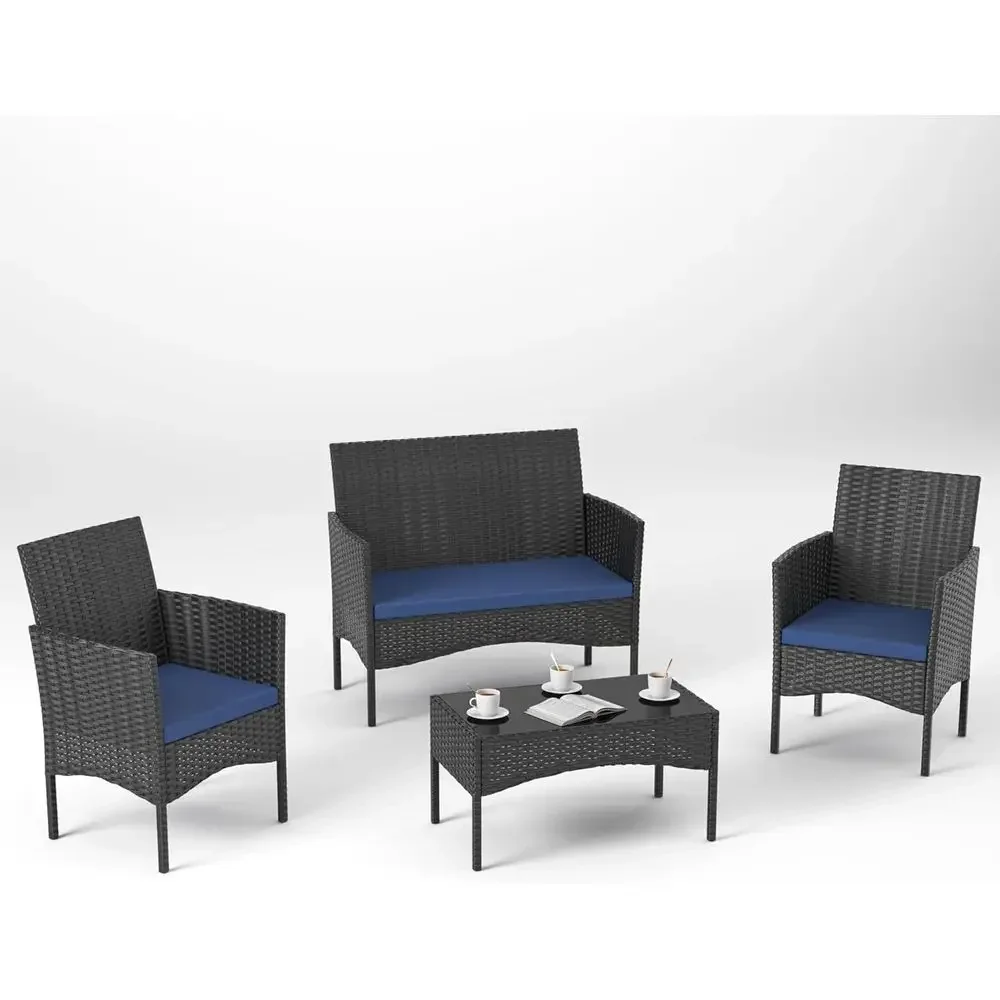 4-częściowy zestaw mebli ogrod – Outdoor Furniture Loveseat recenzja i cena