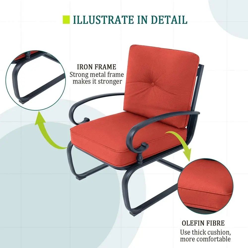 4-częściowy czerwony zestaw me – Outdoor Furniture Loveseat recenzja i cena