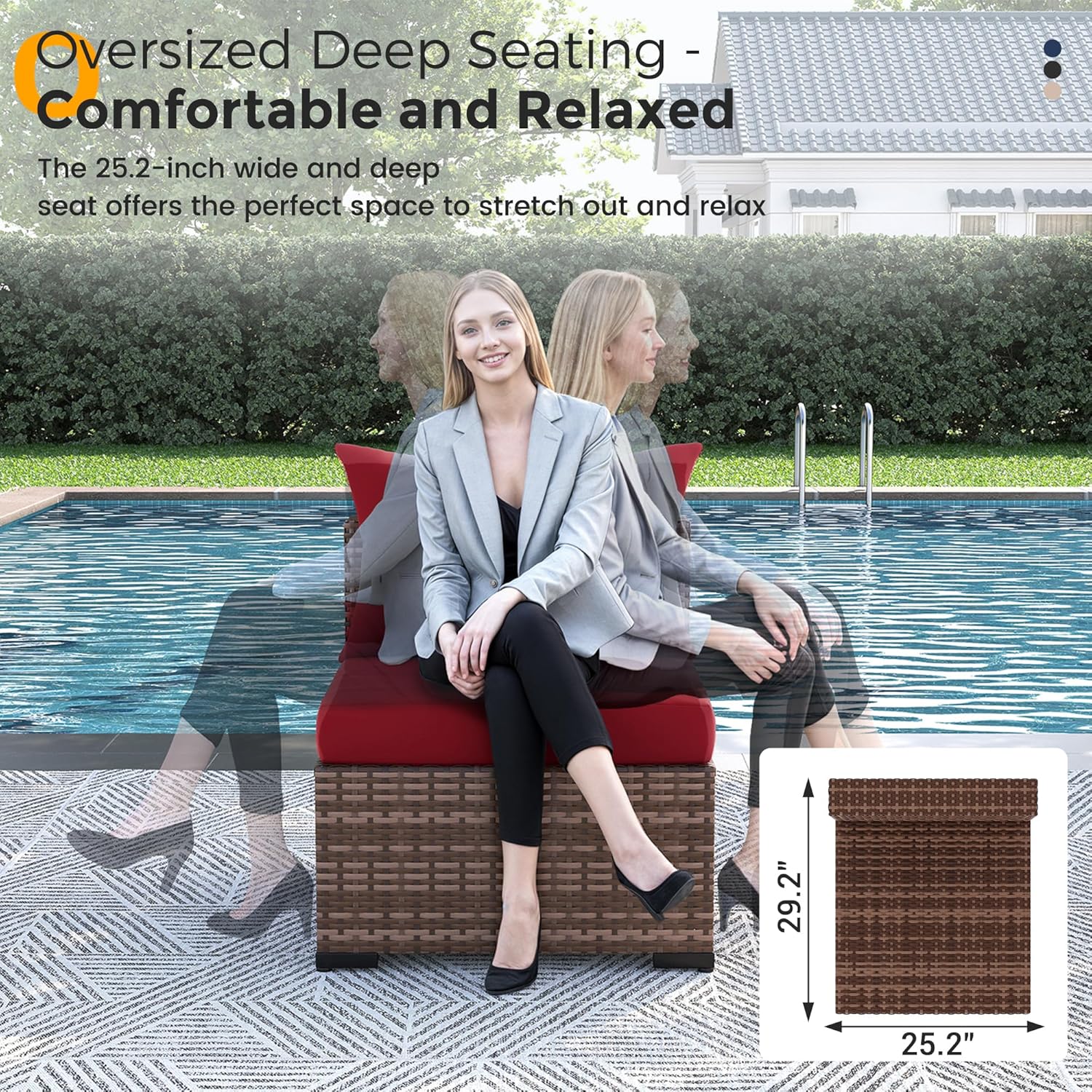 8-częściowy zestaw mebli ogrod – Outdoor Furniture Fire Pit recenzja i cena