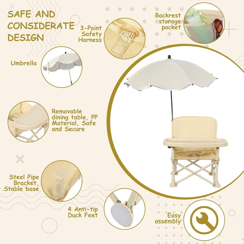 Dziecięce krzesełko plażowe z  – Outdoor Furniture Dining Set recenzja i cena