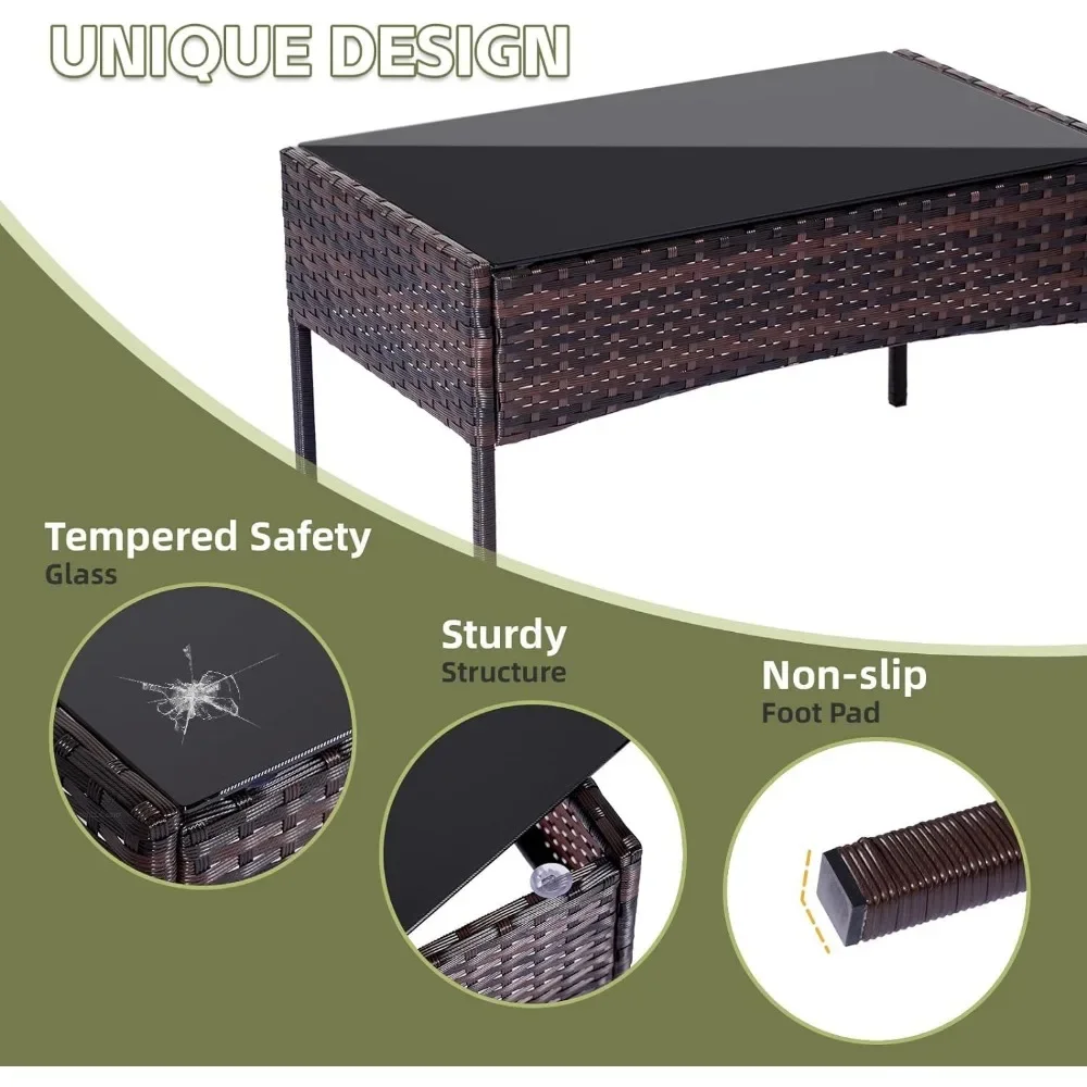 Zestaw mebli ogrodowych z ratt – Outdoor Furniture Loveseat recenzja i cena