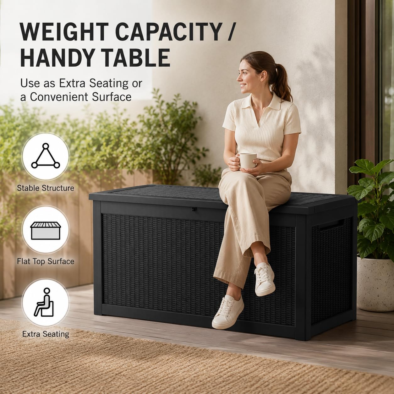 Duży schowek ogrodowy z żywicy – Outdoor Furniture Resin recenzja i cena
