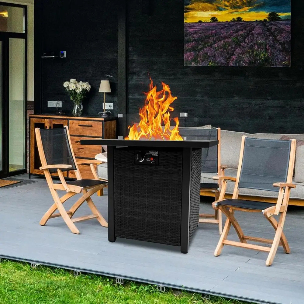 Wiklinowy zestaw mebli ogrodow – Outdoor Furniture Fire Pit recenzja i cena