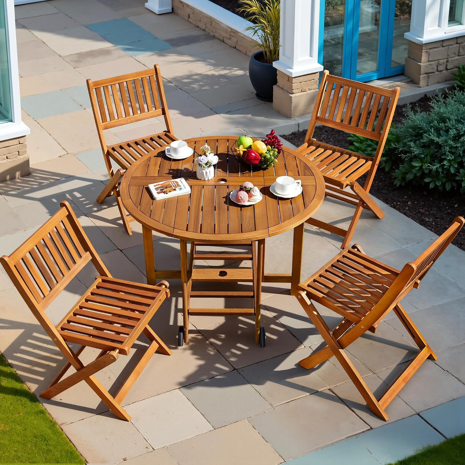 Zestaw mebli ogrodowych na pat – Outdoor Furniture Dining Set recenzja i cena