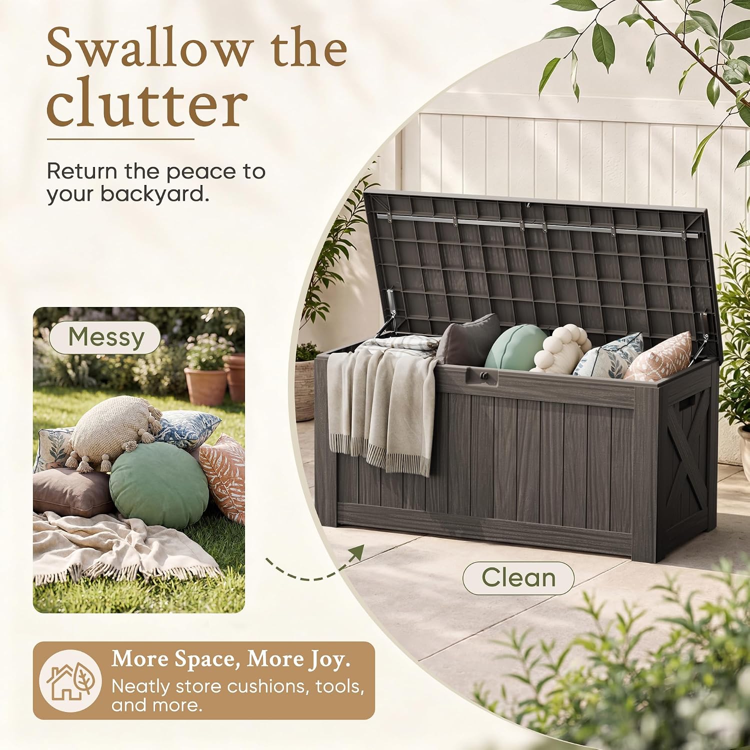 Duży schowek ogrodowy o pojemn – Outdoor Furniture Resin recenzja i cena