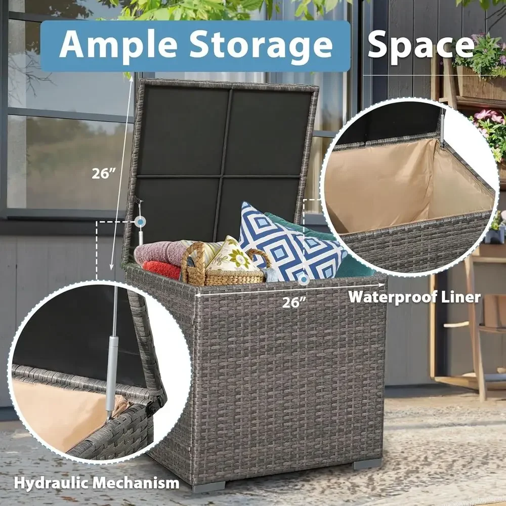 8-częściowy zestaw mebli ogrod – Outdoor Furniture Fire Pit recenzja i cena