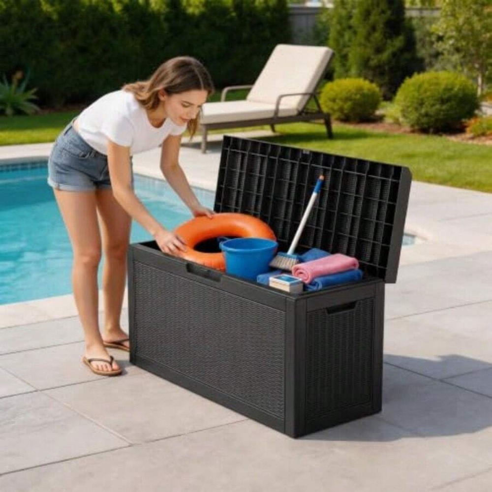 Zewnętrzny pojemnik do przecho – Outdoor Furniture Resin recenzja i cena
