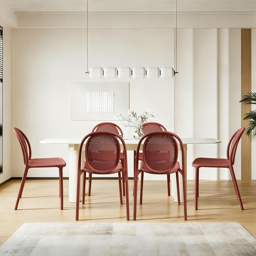 Zestaw 6 krzeseł do jadalni, o – Outdoor Furniture Dining Set recenzja i cena