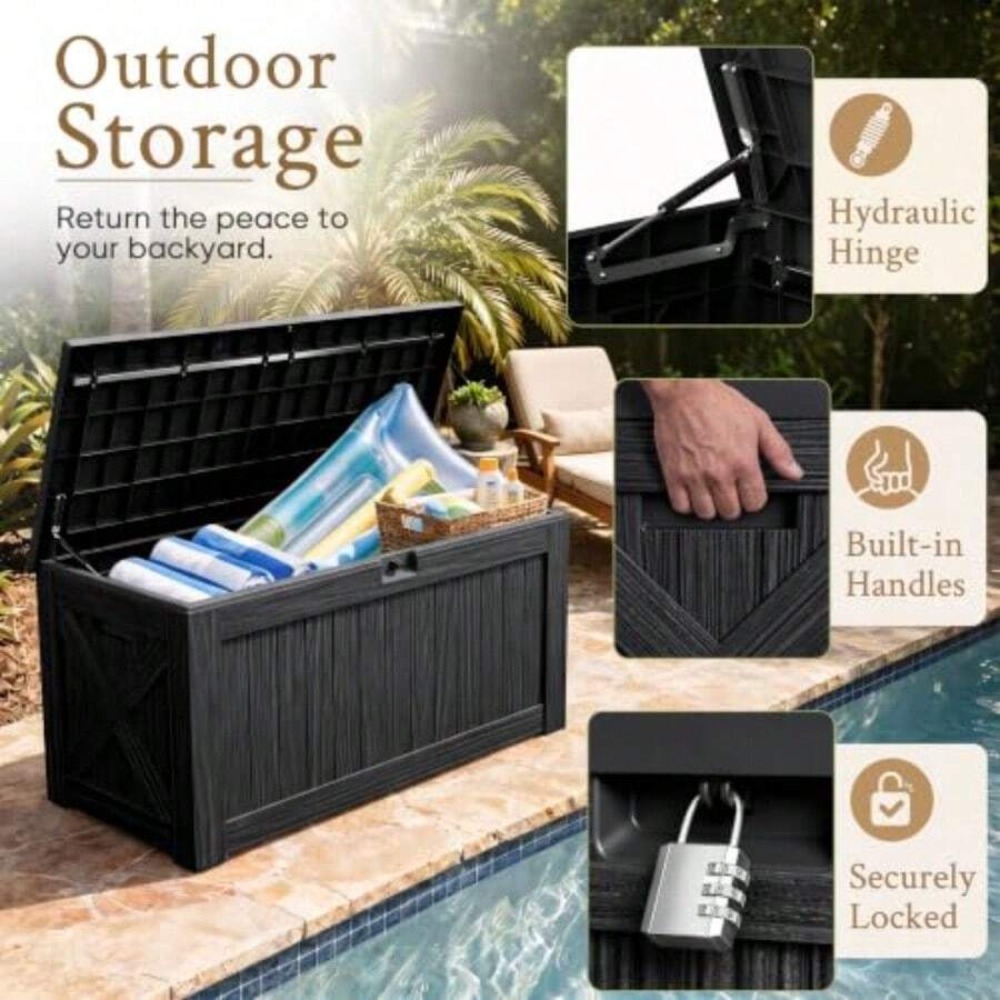 Skrzynia ogrodowa o pojemności – Outdoor Furniture Resin recenzja i cena