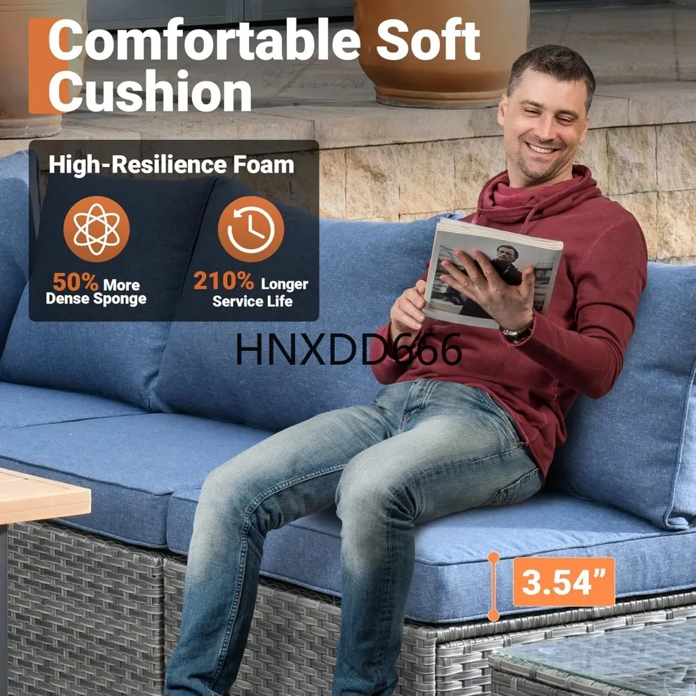 8-częściowy zestaw mebli ogrod – Outdoor Furniture Fire Pit recenzja i cena