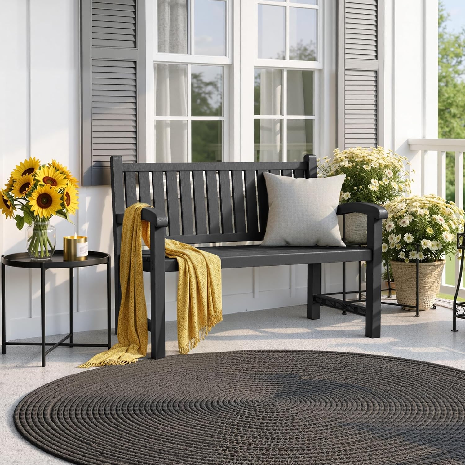 Ławka ogrodowa dla 2 osób, wyk – Outdoor Furniture Resin recenzja i cena