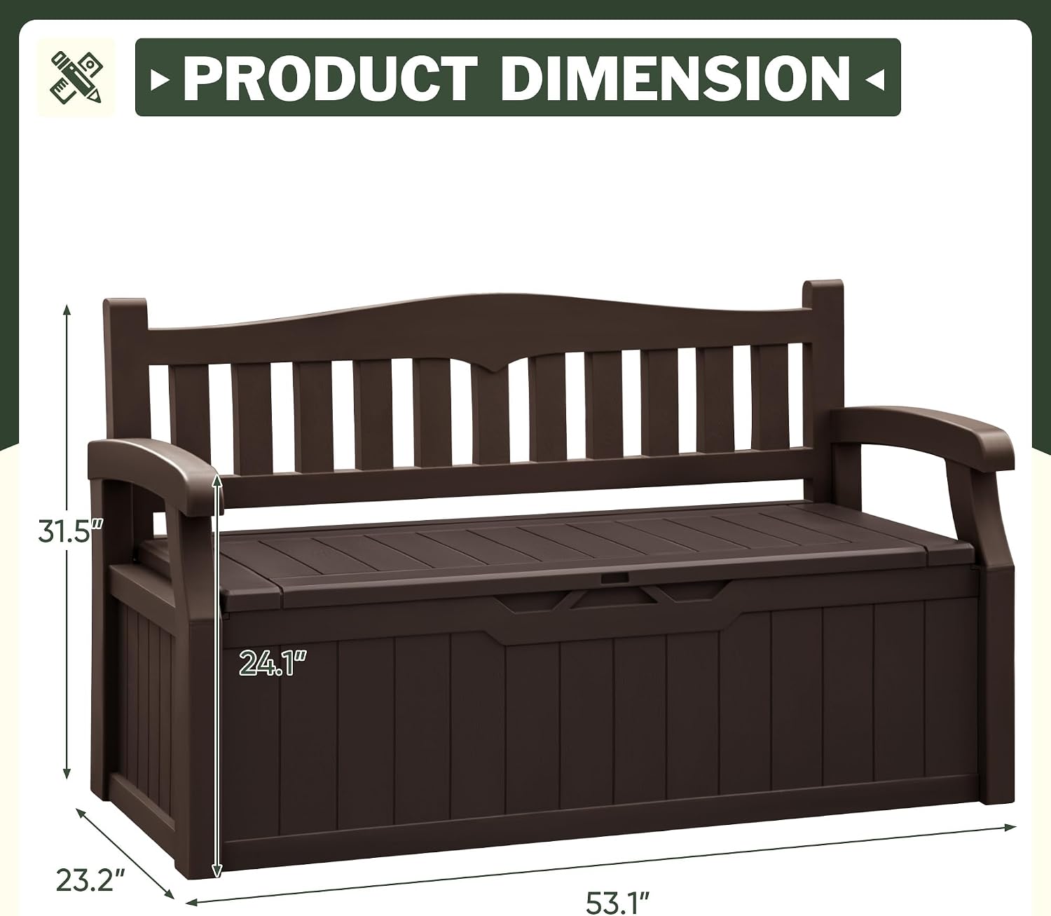 Ławka do przechowywania na zew – Outdoor Furniture Resin recenzja i cena