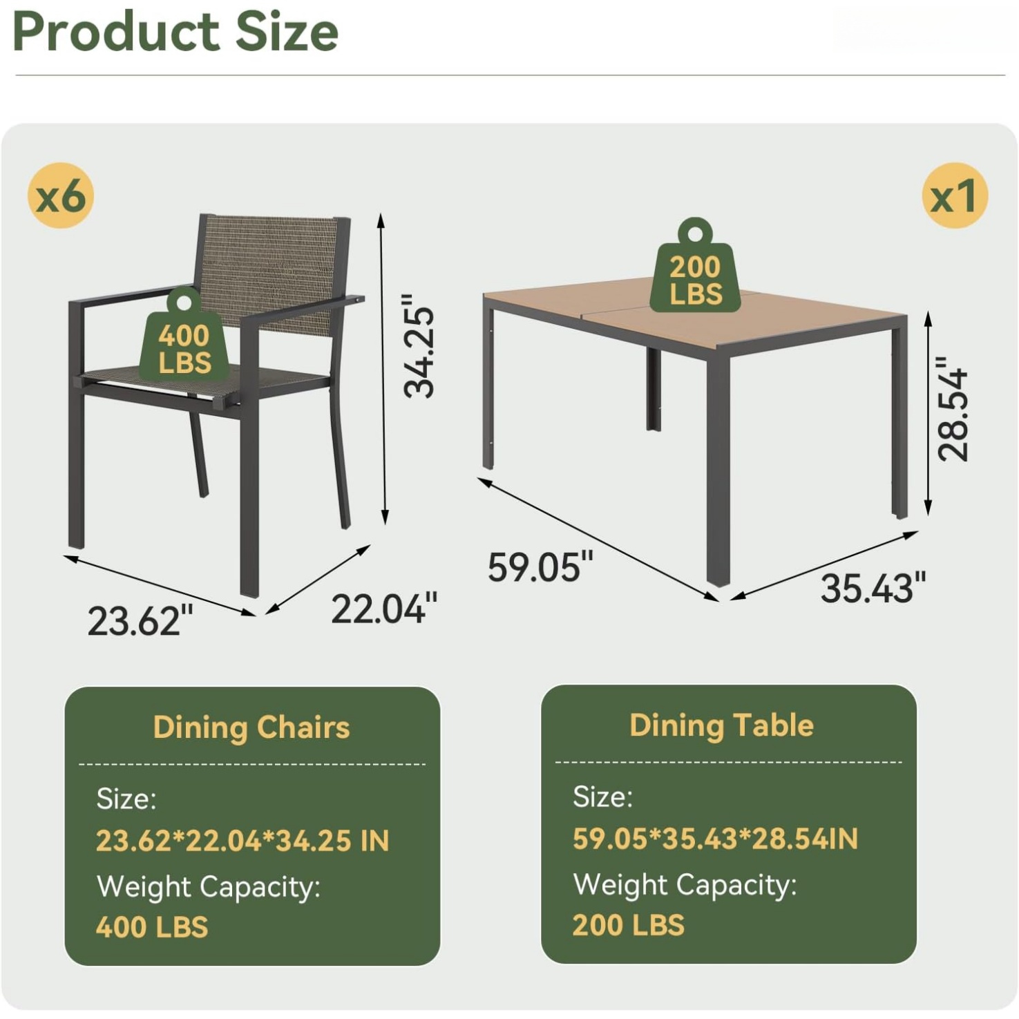 Aoxun 7-częściowy zestaw mebli – Outdoor Furniture Deals recenzja i cena