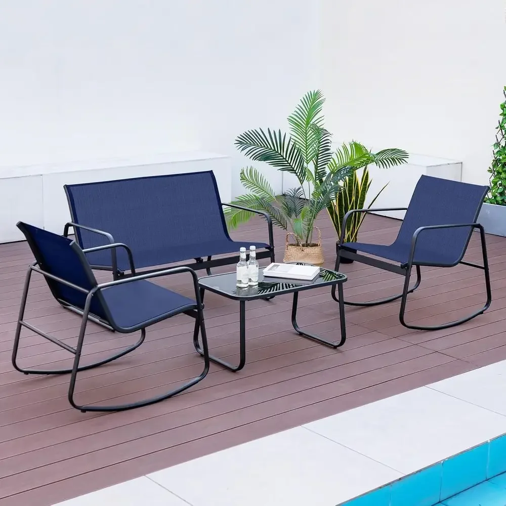 4-częściowy zestaw mebli ogrod – Outdoor Furniture Loveseat recenzja i cena