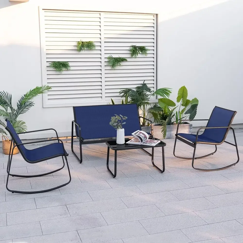 4-częściowy zestaw mebli ogrod – Outdoor Furniture Loveseat recenzja i cena
