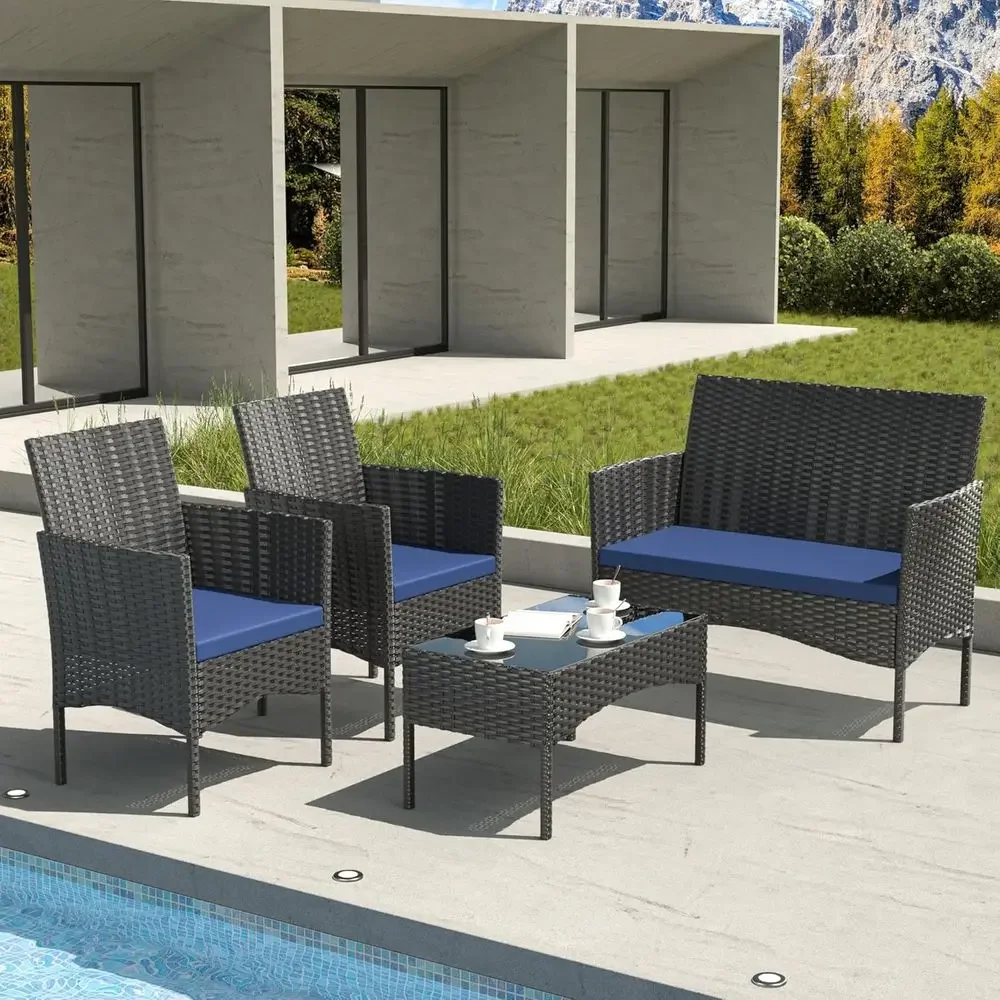 4-częściowy zestaw mebli ogrod – Outdoor Furniture Loveseat recenzja i cena