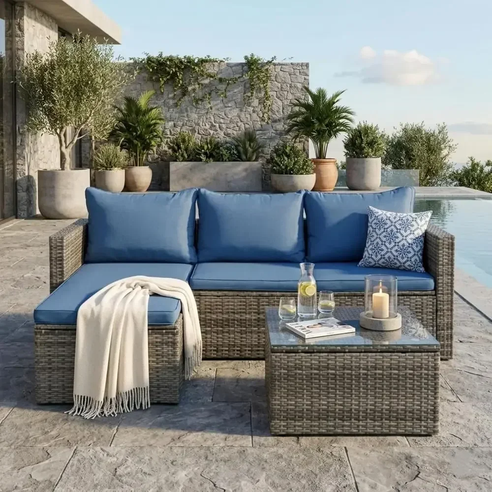 4-częściowy zestaw mebli ogrod – Outdoor Furniture Fire Pit recenzja i cena