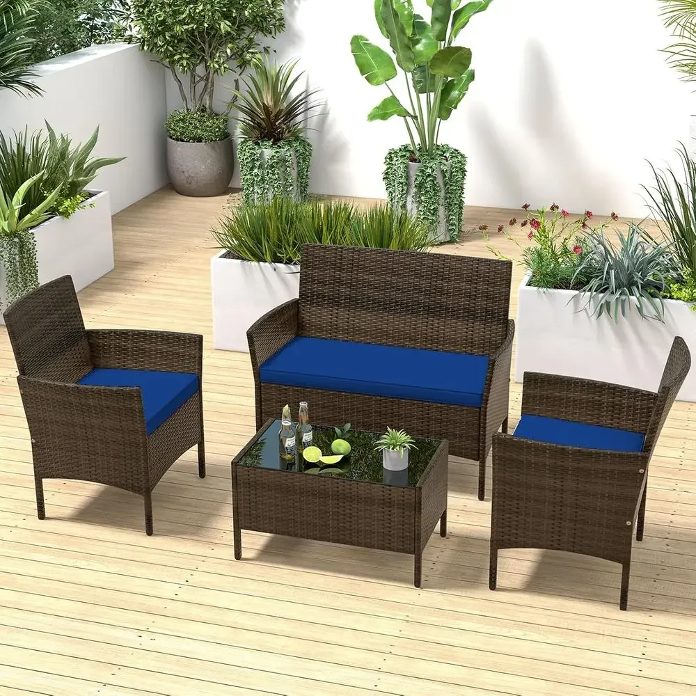 4-częściowy zestaw mebli ogrod – Outdoor Furniture Loveseat recenzja i cena